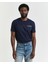 Erkek Lacivert Regular Fit Bisiklet Yaka Logolu T-Shirt 2044017.433 1