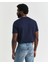 Erkek Lacivert Regular Fit Bisiklet Yaka Logolu T-Shirt 2044017.433 2