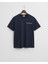 Erkek Lacivert Regular Fit Bisiklet Yaka Logolu T-Shirt 2044017.433 4