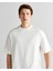 Erkek Krem Orijinal Fit Bisiklet Yaka Logolu T-Shirt 2325142T.113 4
