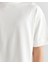 Erkek Krem Orijinal Fit Bisiklet Yaka Logolu T-Shirt 2325142T.113 5