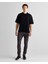 Erkek Siyah Orijinal Fit Bisiklet Yaka Logolu T-Shirt 2325142T.5 3