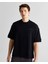 Erkek Siyah Orijinal Fit Bisiklet Yaka Logolu T-Shirt 2325142T.5 4