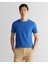 Erkek Lacivert Slim Fit Bisiklet Yaka T-Shirt 2013033.407 1