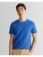 Erkek Lacivert Slim Fit Bisiklet Yaka T-Shirt 2013033.407 4