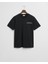 Erkek Siyah Regular Fit Bisiklet Yaka Logolu T-Shirt 2044017.5 4