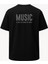 Oversize Müzik Kalp Atışı Baskılı Unisex Tişört 1