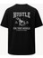 Oversize Hustle Fitness Baskılı Unisex Tişört 1