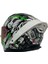 Sw 850 White Green Full Face Motosiklet Kaskı 4