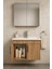 Liventa 65 cm Ahşap Renkli, Seramik Lavabolu, Mdf Banyo Dolabı Takımı 2