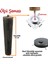 Ahşap Ayak 15 cm 8'li Set Koyu Meşe M8 Civatalı Bağlantı Aparatlı Dolap Mobilya Koltuk Kanepe Destek Ayağı Ayakları 3
