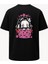 Oversize Nezuko Kamado Demon Slayer Baskılı Unisex Tişört Siyah 1