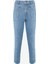Önü Kırma Detaylı Denim Pantolon 3