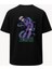 Oversize Mor Satoru Gojo Jujutsu Kaisen Baskılı Unisex Tişört 1