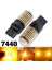 2x 7440 Canbus Süper Parlak Hata LED Ampul T20 W21W 144 Smd Amber Ters Kuyruk Dönüş Sinyali Işık Için (Yurt Dışından) 2