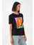 Alexandergardı Yaka ve Kol Detaylı Baskılı Kadın T-Shirt 2