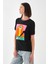 Alexandergardı Yaka ve Kol Detaylı Baskılı Kadın T-Shirt 3