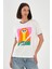 Alexandergardı Yaka ve Kol Detaylı Baskılı Kadın T-Shirt 3