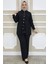 Kadın Dantel Şerit Detaylı Tesettür Takım 3