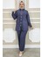 Kadın Dantel Şerit Detaylı Tesettür Takım 3