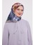 Siyah-Bej Soyut Ebruli Desen Twill İpek Eşarp 3