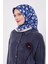 Saks Petek Baskılı Twill Ipek Eşarp 2