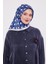 Saks Petek Baskılı Twill Ipek Eşarp 3