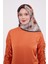 Acı Kahve Ebruli Desen Twill Ipek Eşarp 3