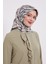 Mint Yeşili Leopar Desen Twill İpek Eşarp 2