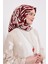 Bordo Leopar Desen Twill İpek Eşarp 1