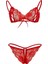 Kırmızı Dantelli Sütyen ve G-String Takım TM2048 3