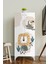 Jungle Animals 3 Raflı Çocuk Odası Dolabı Çok Amaçlı Baskılı Oyuncak Dolabı 3