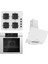 Steamart-Fryart-Sılentart Serisi Beyaz Set (SS206 + QEP63CB +D064-SA ) - Emaye Izgara 1