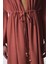 Kiremit Rengi Olivia Crinckle Uzun Kol Oversize Kimono 3