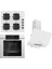 Steamart-Fryart-Sılentart Serisi Beyaz Set (SS206 + QEP64CB +D064-SA ) - Emaye Izgara 1