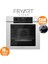 Steamart-Fryart-Sılentart Serisi Beyaz Set (SS206 + QEP64CB +D064-SA ) - Emaye Izgara 5