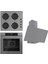 Flowart Serisi Gri Set (CS208-FA + QBL63CPR +D079) - Emaye Izgara / Kademeli Musluk 1