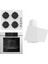 Steamart-Fryart Serisi Beyaz Set (CS206 + QEP64CB +D078 ) - Emaye Izgara 1