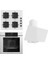 Steamart-Fryart Serisi Beyaz Set (SS206 + QEP64CB +D078 ) - Emaye Izgara 1