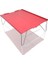 Mini Alüminyum Masa Ultralight Katlanır Piknik Masası Kırmızı (Yurt Dışından) 4