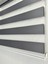 Binbirperde Gri Pileli Zebra Stor Perde Ev/ofis Perdesi Aluminyum Sistem 1