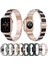 Apple Watch Için Ste Watch Band S 7 45MM / & 6 & Se & 5 & 4 44MM Siyah+Beyaz (Yurt Dışından) 2