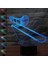 3D LED Banjo Optik Illüzyon Sensörü Gece Li Trombon (Yurt Dışından) 1