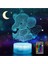Deniz Kızı 3D Gece Lambası, Dinamik Rgb Renkleri Değişen Fil (Yurt Dışından) 1