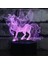 Çocuklar Için Unicorn Gece Lambası, 3D Illüzyon Doğum Günü Unicorn 1 (Yurt Dışından) 1