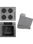 Steamart-Fryart Serisi Gri Set (CS208-FA + QEP64CPR +D082 ) - Emaye Izgara / Kademeli Musluk 1