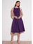 Bisiklet Yaka Regular Fit Cepli Pileli Midi Elbise Bayan Elbise 6051963 1
