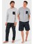 Pamuklu Regular Fit Kareli 2'li Paket Pijama Takımı Erkek Pijama Takımı 657200120S2 1