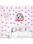 Unicorn ve Gökkuşağı Desenli Papatyalar Çocuk Odası Duvar Süsü, Duvar Sticker 2