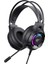 Gamenote H2049D Rgb Işıklı 3.5mm Gaming Kablolu Oyuncu Kulaklığı - Mikrofonlu, 50MM Sürücü 1